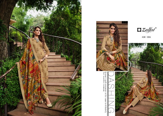 Zulfat Nusrat Pashmina Casual Wear Wholesale Dress Material Collection 